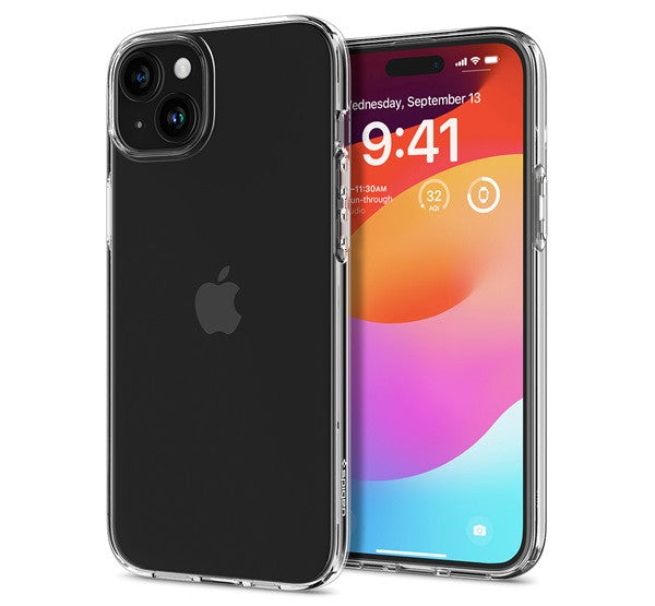 Spigen Liquid Crystal Apple iPhone 15 Plus tok, Crystal Clear, átlátszó -  iPhone 15 Plus tok a Domshop kínálatából