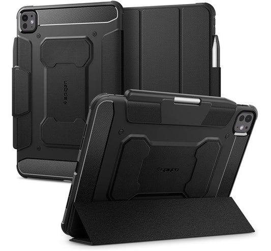 Spigen Rugged Armor Pro iPad Pro 11" (2024) tok, fekete -  iPad Pro 11" (2024) tok a Domshop kínálatából