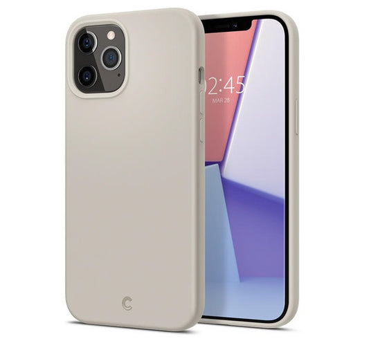 Spigen Silicone Apple iPhone 12 Pro Max tok, Stone, kavicsszürke -  iPhone 12 Pro Max tok a Domshop kínálatából
