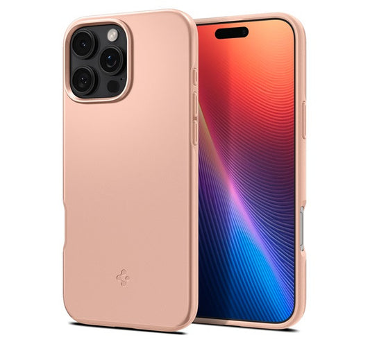 Spigen Thin Fit MagFit Apple iPhone 16 Pro Max tok, MagSafe, Rose Titanium, rózsaszín -  iPhone 16 Pro Max tok a Domshop kínálatából