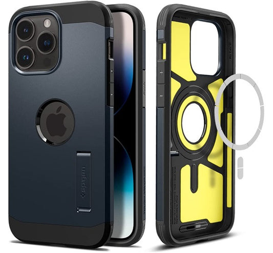 Spigen Tough Armor MagFit Apple iPhone 14 Pro tok, Metal Slate, MagSafe, sötétkék -  iPhone 14 Pro tok a Domshop kínálatából