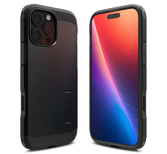 Spigen Tough Armor T MagFit Apple iPhone 16 Pro Max tok, MagSafe, fekete -  iPhone 16 Pro Max tok a Domshop kínálatából