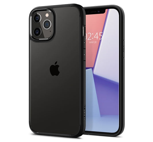 Spigen Ultra Hybrid Apple iPhone 12 / 12 Pro tok, Matte Black, fekete -  iPhone 12/12 Pro tok a Domshop kínálatából