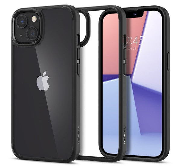 Spigen Ultra Hybrid Apple iPhone 13 tok, Matte Black, fekete -  iPhone 13/14 tok a Domshop kínálatából