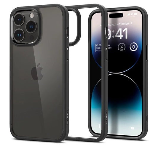 Spigen Ultra Hybrid Apple iPhone 14 Pro Max tok, Matte Black, fekete -  iPhone 14 Pro Max tok a Domshop kínálatából