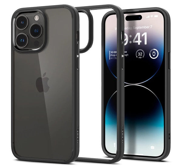Spigen Ultra Hybrid Apple iPhone 14 Pro Max tok, Matte Black, fekete -  iPhone 14 Pro Max tok a Domshop kínálatából