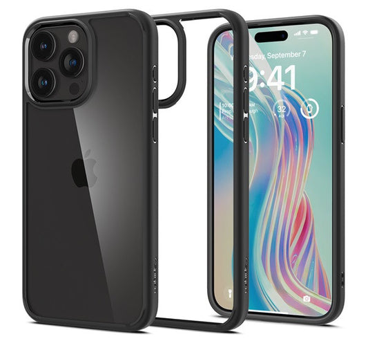Spigen Ultra Hybrid Apple iPhone 15 Pro Max tok, Matte Black, fekete -  iPhone 15 Pro Max tok a Domshop kínálatából