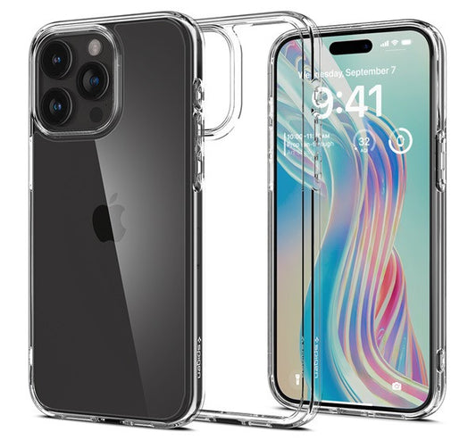 Spigen Ultra Hybrid Apple iPhone 15 Pro tok, Crystal Clear, átlátszó -  iPhone 15 Pro tok a Domshop kínálatából