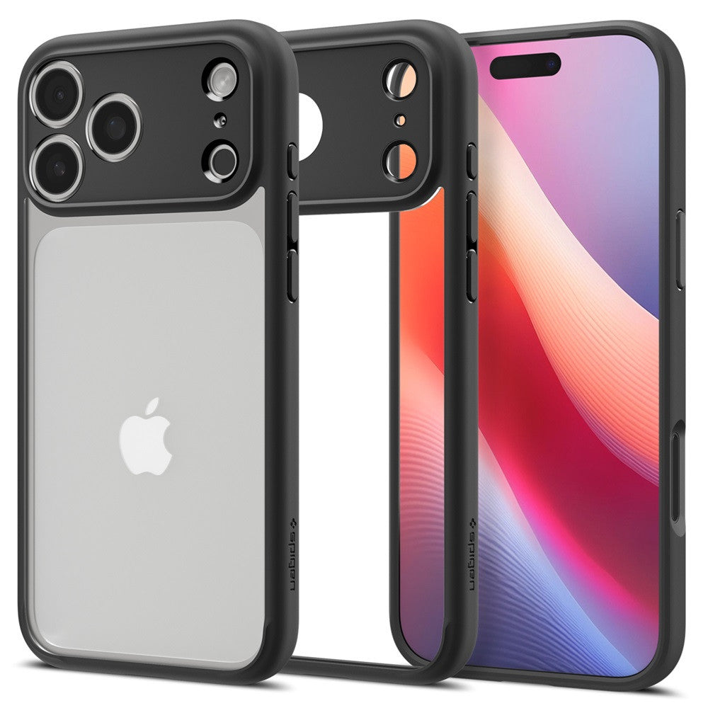 Spigen Ultra Hybrid Apple iPhone 17 Pro tok, Matte Black, fekete -  iPhone 17 Pro tok a Domshop kínálatából