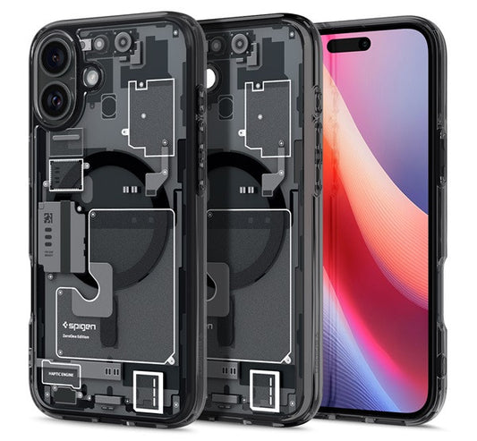 Spigen Ultra Hybrid MagFit Apple iPhone 16 Plus tok, Zero One, fekete ACS08078 -  iPhone 16 Plus tok a Domshop kínálatából