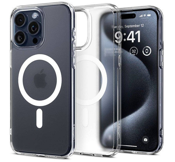 Spigen Ultra Hybrid MagFit Apple iPhone 16 Pro tok, MagSafe, Frost Clear, átlátszó -  iPhone 16 Pro tok a Domshop kínálatából