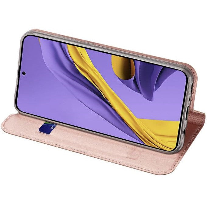 Apple iPhone 15 Pro Max, Oldalra nyíló tok, stand, Dux Ducis, vörösarany – iPhone 15 Pro Max tok a Dux Ducis kínálatából | Domshop