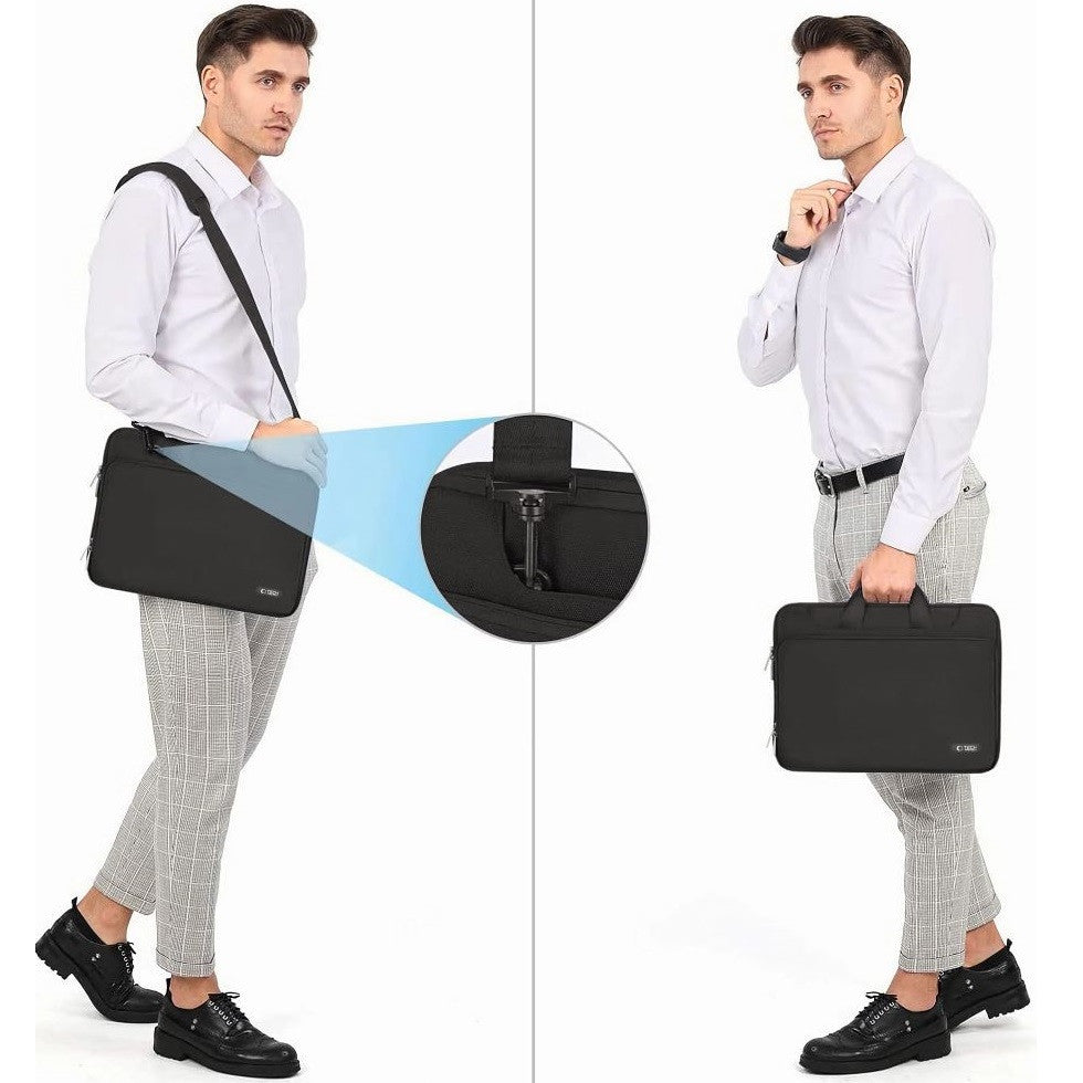 Laptop táska, 13 - 14" készülékhez, vállpánttal, TP Pocket Bag, fekete – 12-14" laptop táskák a Tech Protect kínálatából | Domshop