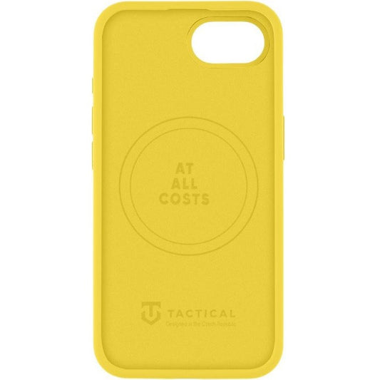 Apple iPhone 16e, Szilikon tok, mikrofiber plüss belső, Magsafe kompatibilis, Tactical MagForce Velvet Smoothie, sárga – iPhone 16e tok a Tactical kínálatából | Domshop