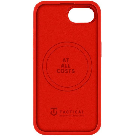 Apple iPhone 16e, Szilikon tok, mikrofiber plüss belső, Magsafe kompatibilis, Tactical MagForce Velvet Smoothie, piros – iPhone 16e tok a Tactical kínálatából | Domshop