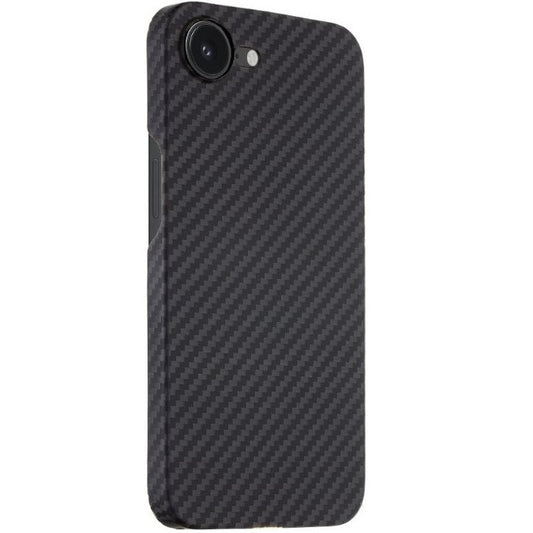 Apple iPhone 16e, Műanyag hátlap védőtok, közepesen ütésálló, aramidszállal, Magsafe töltővel kompatibilis, karbon minta, Tactical MagForce Aramid, fekete – iPhone 16e tok a Tactical kínálatából | Domshop