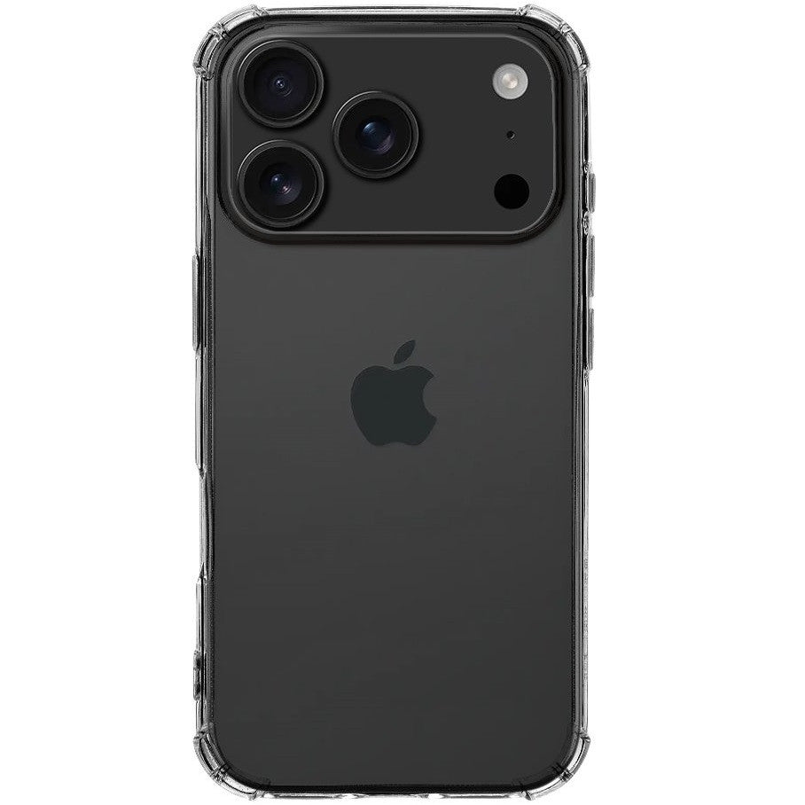 Apple iPhone 17 Pro, Szilikon tok, légpárnás sarok, Tactical TPU Plyo, átlátszó