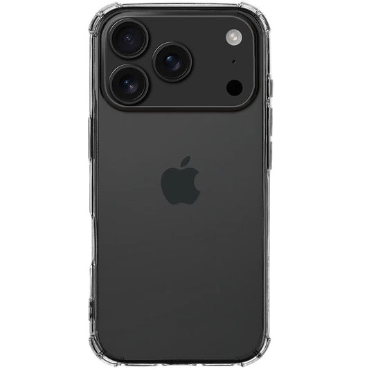Apple iPhone 17 Pro, Szilikon tok, légpárnás sarok, Tactical TPU Plyo, átlátszó
