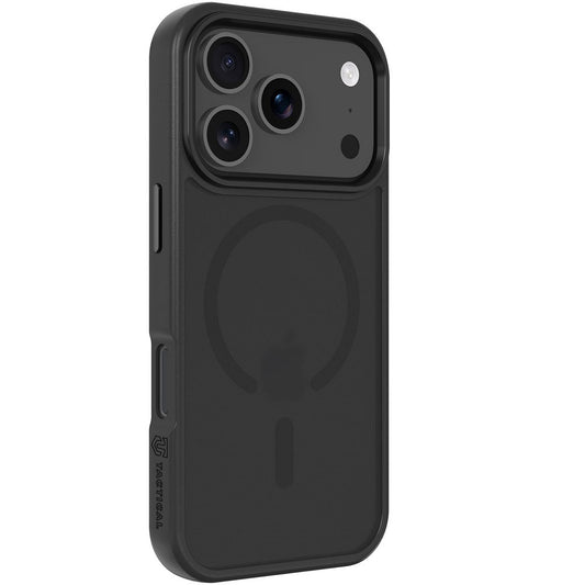 Apple iPhone 17 Pro, Műanyag hátlap védőtok + szilikon keret, közepesen ütésálló, Magsafe kompatibilis, Tactical MagForce Hyperstealth, áttetsző/szürke