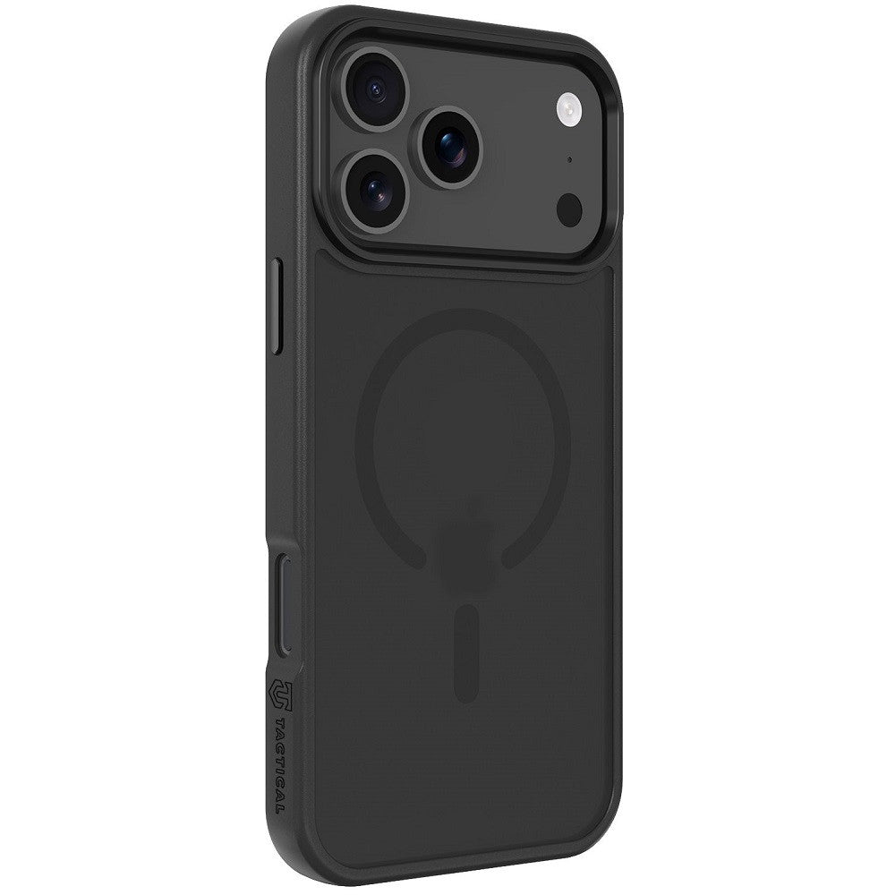 Apple iPhone 17 Pro Max, Műanyag hátlap védőtok + szilikon keret, közepesen ütésálló, Magsafe kompatibilis, Tactical MagForce Hyperstealth, áttetsző/szürke
