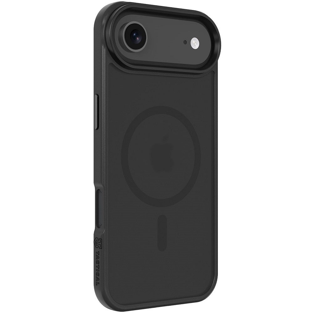 Apple iPhone Air (2025), Műanyag hátlap védőtok + szilikon keret, közepesen ütésálló, Magsafe kompatibilis, Tactical MagForce Hyperstealth, áttetsző/szürke