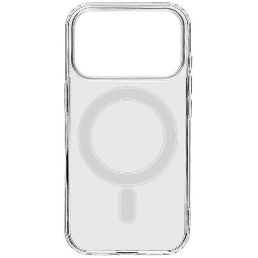Apple iPhone 17 Pro, Műanyag hátlap védőtok + szilikon keret, közepesen ütésálló, Magsafe töltővel kompatibilis, Tactical MagForce, átlátszó