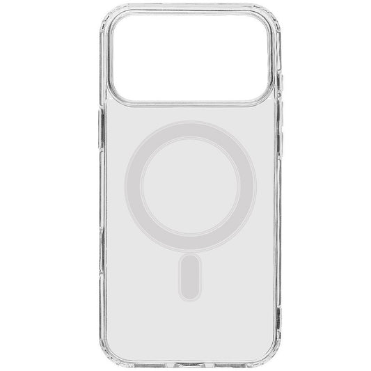 Apple iPhone 17 Pro Max, Műanyag hátlap védőtok + szilikon keret, közepesen ütésálló, Magsafe töltővel kompatibilis, Tactical MagForce, átlátszó