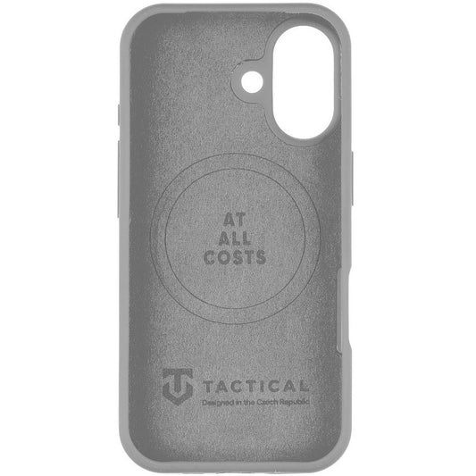 Apple iPhone 17, Szilikon tok, mikrofiber plüss belső, Magsafe kompatibilis, Tactical MagForce Velvet Smoothie, világosszürke