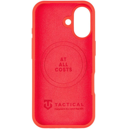 Apple iPhone 17, Szilikon tok, mikrofiber plüss belső, Magsafe kompatibilis, Tactical MagForce Velvet Smoothie, piros