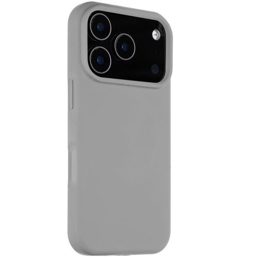Apple iPhone 17 Pro, Szilikon tok, mikrofiber plüss belső, Magsafe kompatibilis, Tactical MagForce Velvet Smoothie, világosszürke