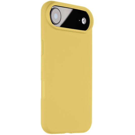 Apple iPhone Air (2025), Szilikon tok, mikrofiber plüss belső, Magsafe kompatibilis, Tactical MagForce Velvet Smoothie, sárga