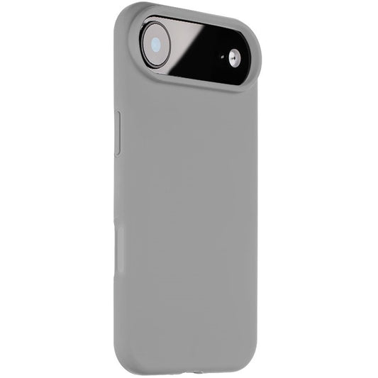 Apple iPhone Air (2025), Szilikon tok, mikrofiber plüss belső, Magsafe kompatibilis, Tactical MagForce Velvet Smoothie, világosszürke