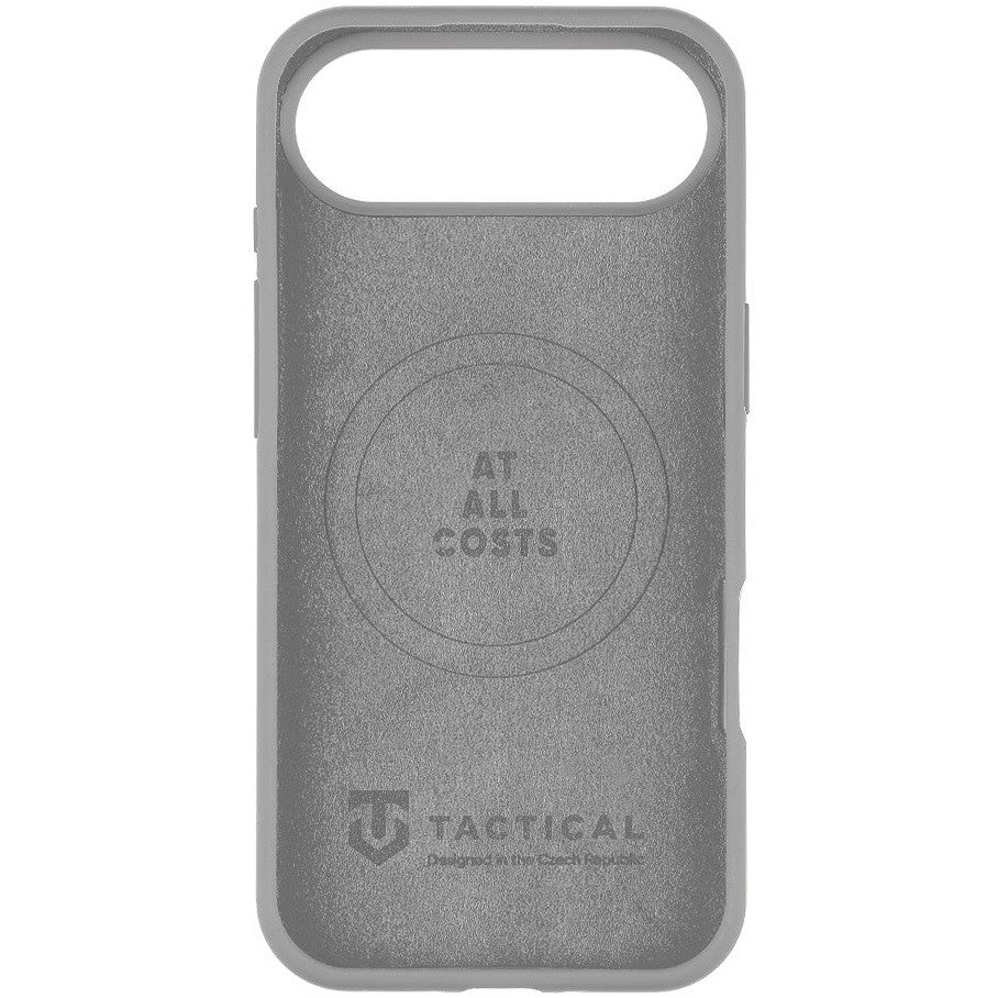 Apple iPhone Air (2025), Szilikon tok, mikrofiber plüss belső, Magsafe kompatibilis, Tactical MagForce Velvet Smoothie, világosszürke