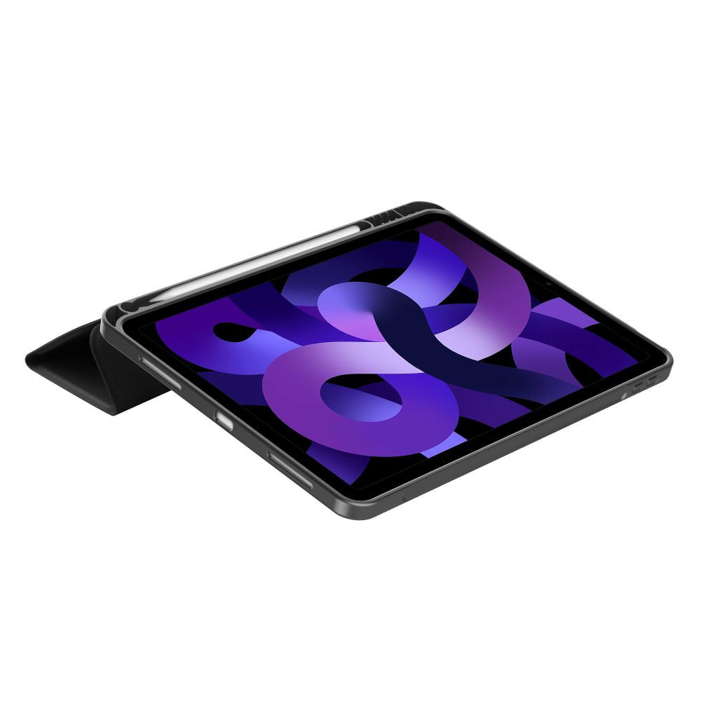 Apple iPad Air (2020 / 2022) / iPad Air 11 (2024 / 2025), mappa tok, közepesen ütésálló, érintőceruza tartó, érintőceruza nélkül, Smart Case, TP SC Pen Holder, fekete – iPad Air 10.9" (2020/2022) és 11" (2024/2025) tok a Tech Protect kínálatából | Domshop
