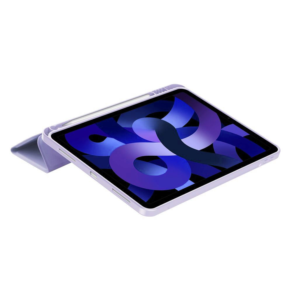 Apple iPad Air (2020 / 2022) / iPad Air 11 (2024 / 2025), mappa tok, közepesen ütésálló, érintőceruza tartó, érintőceruza nélkül, Smart Case, TP SC Pen Holder, lila – iPad Air 10.9" (2020/2022) és 11" (2024/2025) tok a Tech Protect kínálatából | Domshop