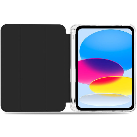 Apple iPad 10.9 (2022) / iPad 11 (2025), mappa tok, közepesen ütésálló, érintőceruza tartó, érintőceruza nélkül, átlátszó hátlap, Smart Case, TP SC Pen Holder Hybrid, világoskék – iPad 10.9" (2022) és iPad 11" (2025) tok a Tech Protect kínálatából | Domshop