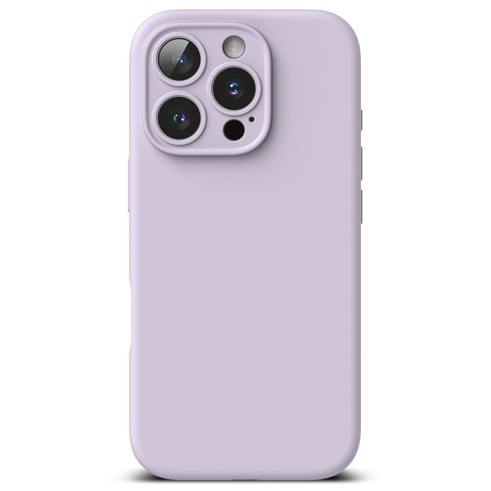 Apple iPhone 16 Pro Max, Szilikon tok, mikrofiber belső, közepesen ütésálló, Magsafe kompatibilis, Ringke Silicone Magnetic, lila – iPhone 16 Pro Max tok a Ringke kínálatából | Domshop