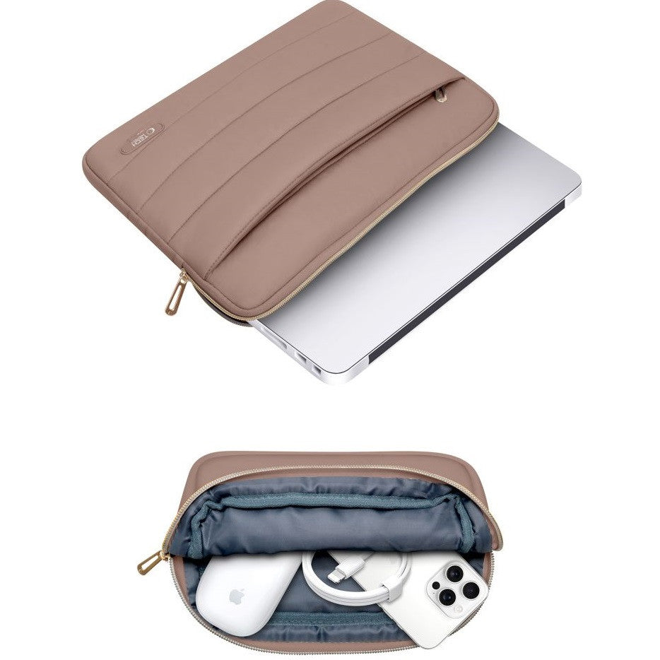 Laptop táska, 15 - 16" készülékhez, TP Puffy, sötétbarna – 15-16" laptop táskák a Tech Protect kínálatából | Domshop