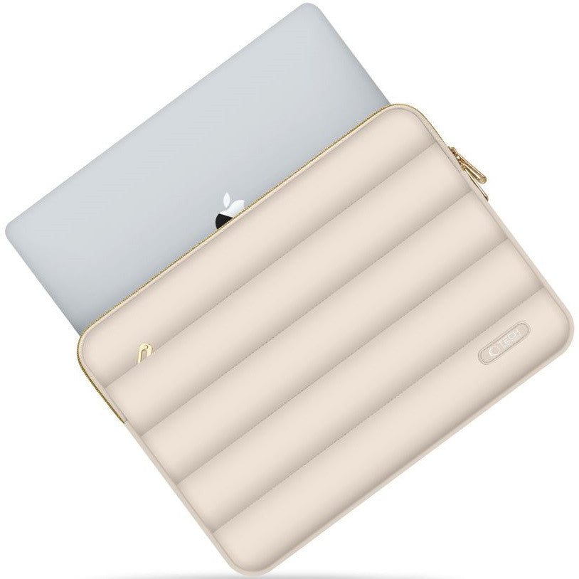 Laptop táska, 13 - 14" készülékhez, TP Puffy, világosbarna – 12-14" laptop táskák a Tech Protect kínálatából | Domshop