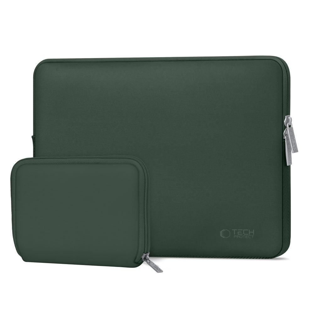 Laptop táska, 13 - 14" készülékhez, TP NeoSlim, sötétzöld – 12-14" laptop táskák a Tech Protect kínálatából | Domshop