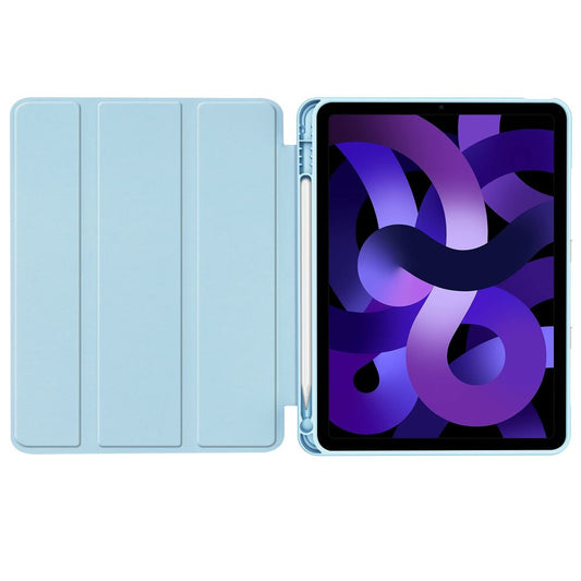 Apple iPad Air (2020 / 2022) / iPad Air 11 (2024 / 2025), mappa tok, közepesen ütésálló, érintőceruza tartó, érintőceruza nélkül, Smart Case, TP SC Pen Holder, világoskék – iPad Air 10.9" (2020/2022) és 11" (2024/2025) tok a Tech Protect kínálatából | Domshop