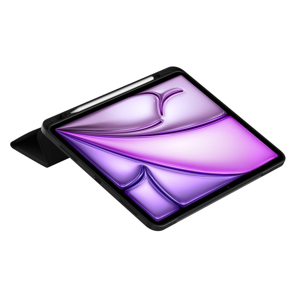 Apple iPad Air 13 (2024 / 2025), mappa tok, közepesen ütésálló, érintőceruza tartó, érintőceruza nélkül, Smart Case, TP SC Pen Holder, fekete – iPad Air 13" (2024/2025) tok a Tech Protect kínálatából | Domshop