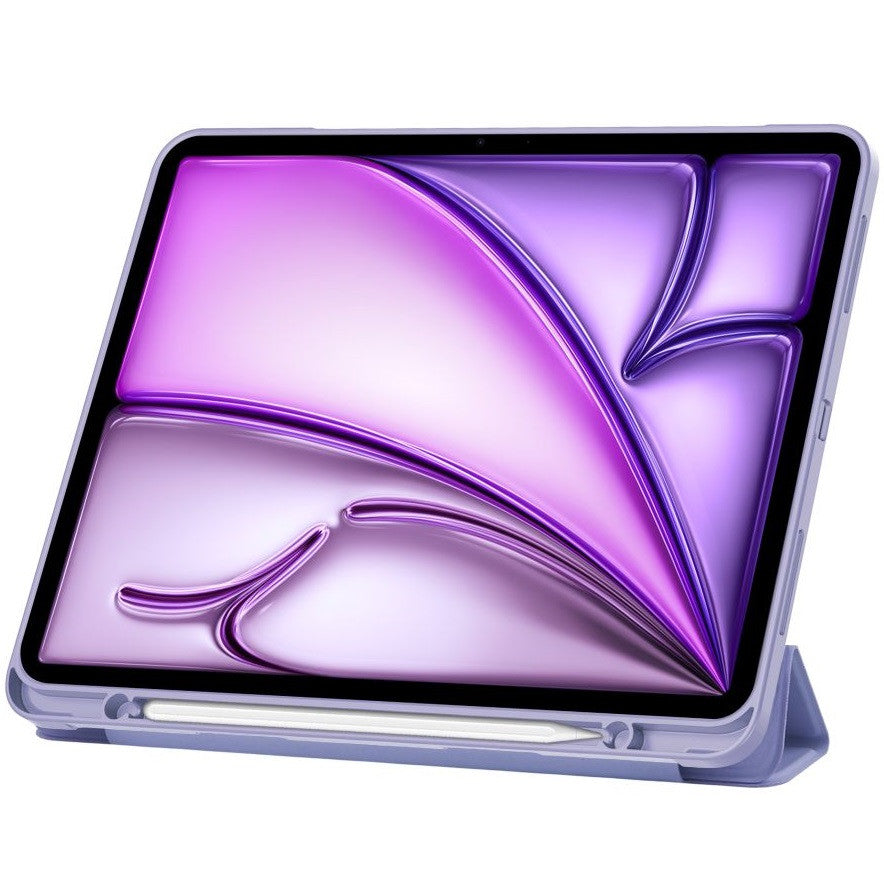 Apple iPad Air 13 (2024 / 2025), mappa tok, közepesen ütésálló, érintőceruza tartó, érintőceruza nélkül, Smart Case, TP SC Pen Holder, lila – iPad Air 13" (2024/2025) tok a Tech Protect kínálatából | Domshop