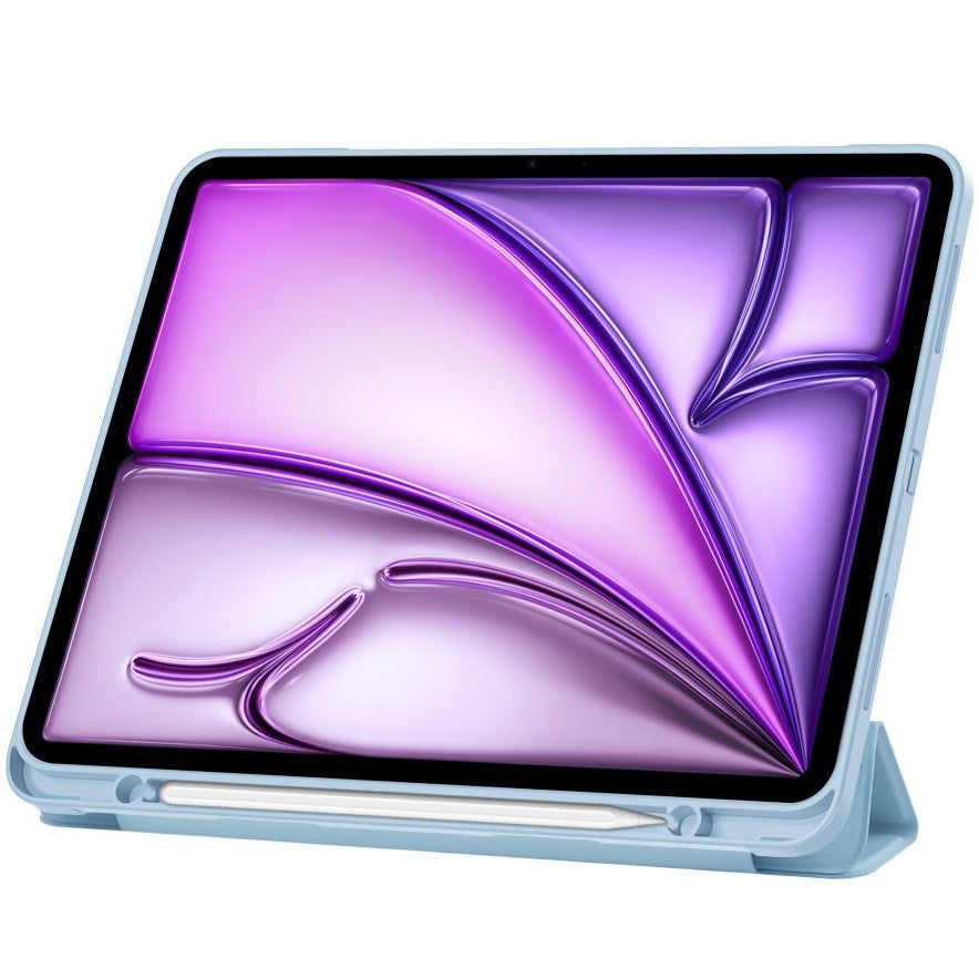 Apple iPad Air 13 (2024 / 2025), mappa tok, közepesen ütésálló, érintőceruza tartó, érintőceruza nélkül, Smart Case, TP SC Pen Holder, világoskék – iPad Air 13" (2024/2025) tok a Tech Protect kínálatából | Domshop