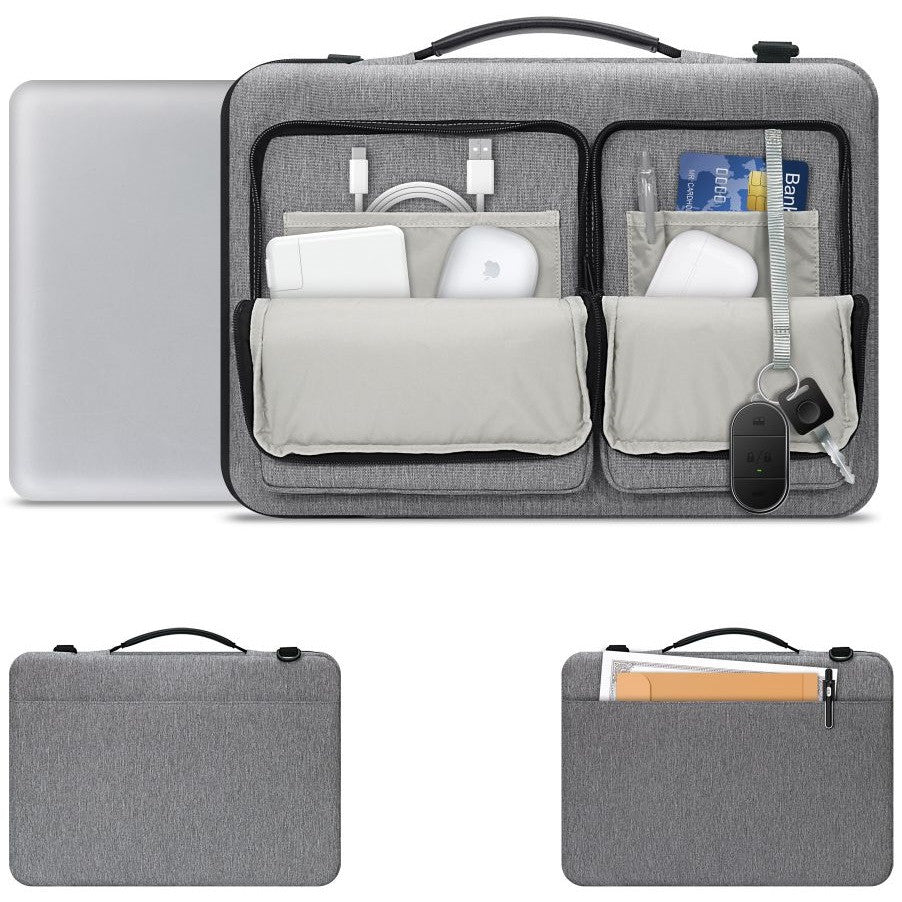 Laptop táska, 15 - 16" készülékhez, vállpánttal, TP Defender Bag, szürke – 15-16" laptop táskák a Tech Protect kínálatából | Domshop