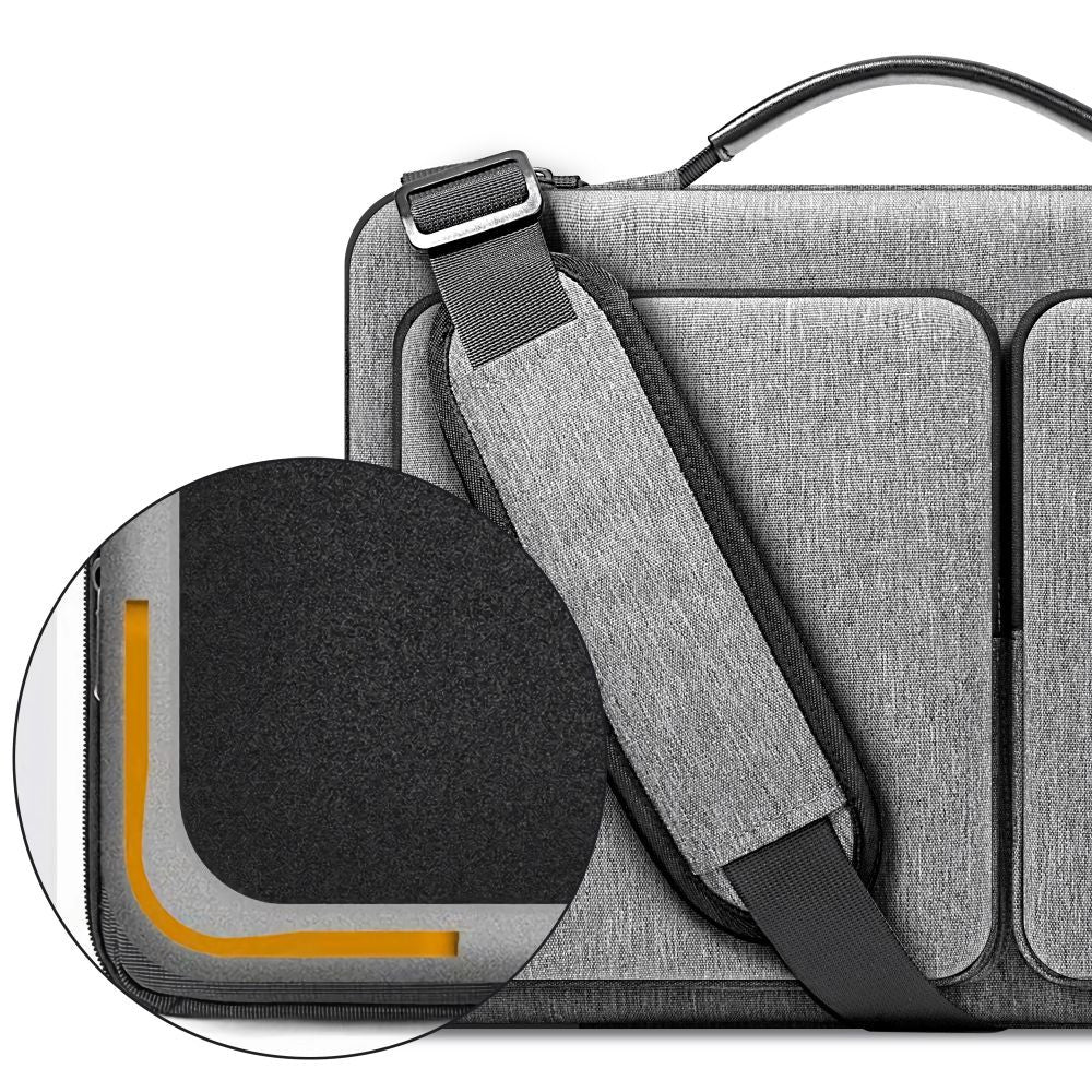 Laptop táska, 15 - 16" készülékhez, vállpánttal, TP Defender Bag, szürke – 15-16" laptop táskák a Tech Protect kínálatából | Domshop