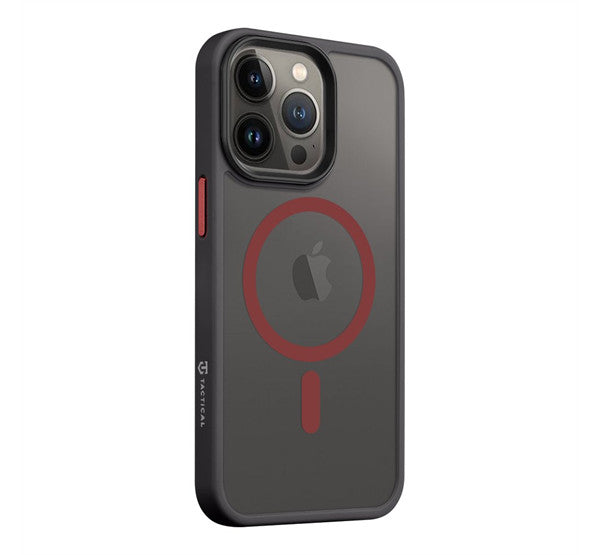 Tactical MagForce Hyperstealth 2.0 Apple iPhone 13 Pro magsafe tok, fekete/piros -  iPhone 13 Pro tok a Domshop kínálatából