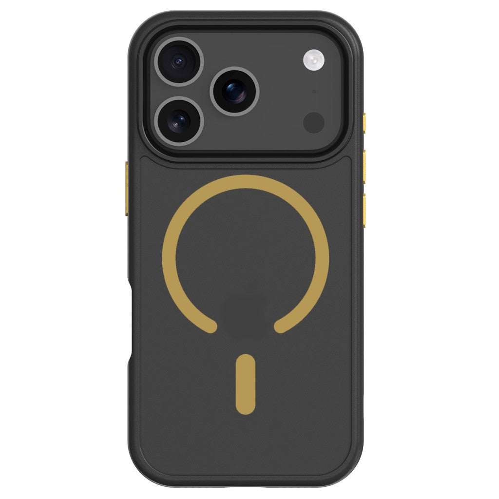 Tactical MagForce Hyperstealth 2.0 Apple iPhone 17 Pro Max MagSafe hátlap tok, fekete/sárga -  iPhone 17 Pro Max tok a Domshop kínálatából