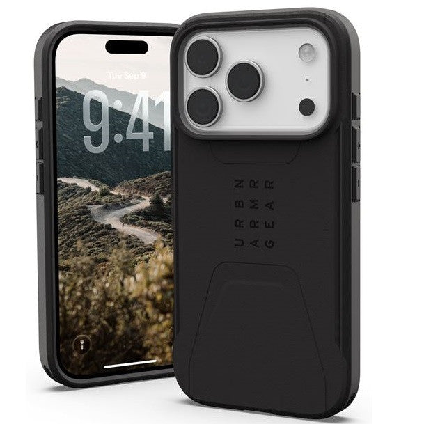 UAG Civilian MagSafe Apple iPhone 17 Pro hátlap tok, fekete -  iPhone 17 Pro tok a Domshop kínálatából