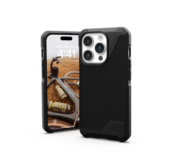 UAG Metropolis LT MagSafe Apple iPhone 15 Pro hátlap tok, kevlár fekete -  iPhone 15 Pro tok a Domshop kínálatából